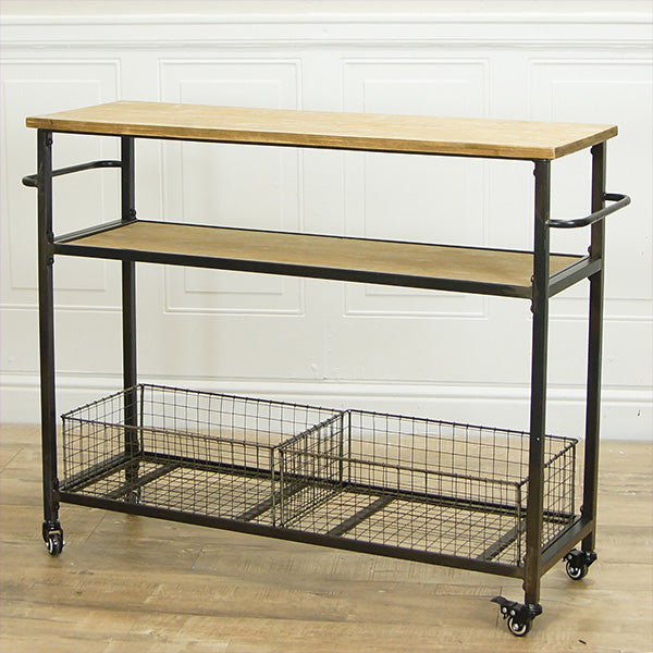 3 Tier Rolling Cart with Baskets