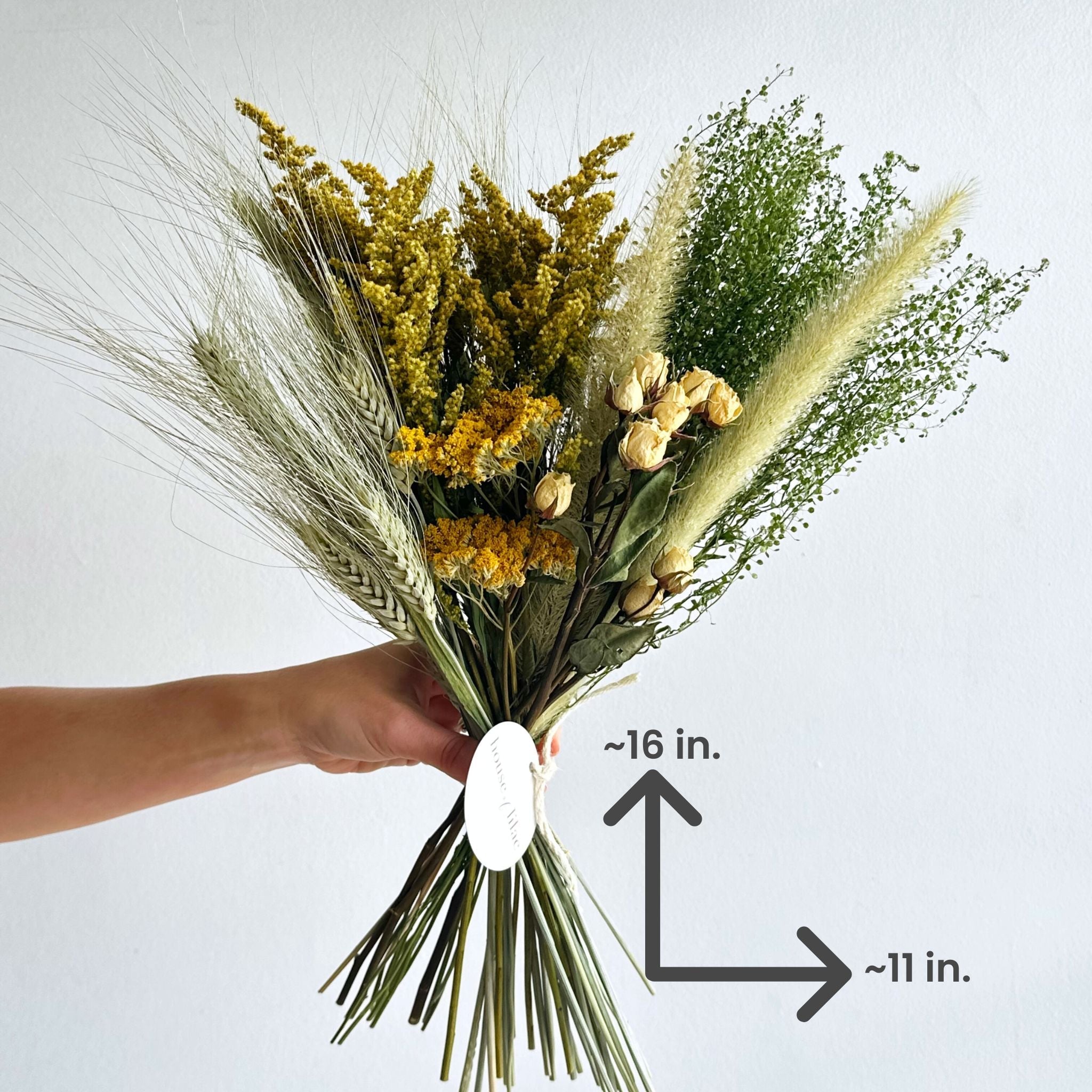 Dried Solidago & Yarrow Bouquet