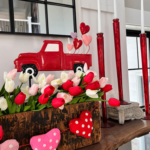 Valentine's Day Metal Outdoor Yard Stakes, Set of Two