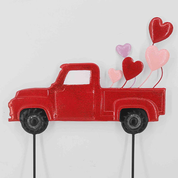 Valentine's Day Metal Outdoor Yard Stakes, Set of Two