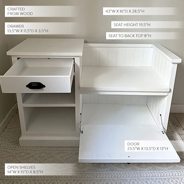 Storage Entryway Bench