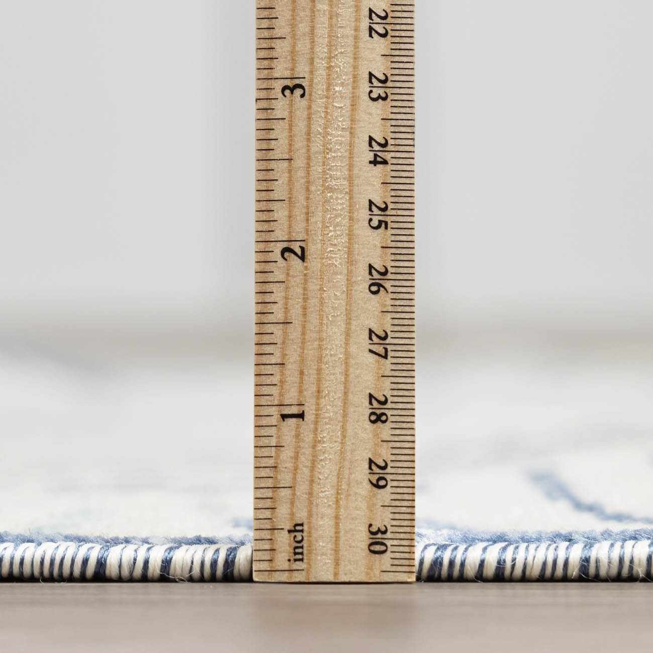 Coastal Blue Palm Area Rug