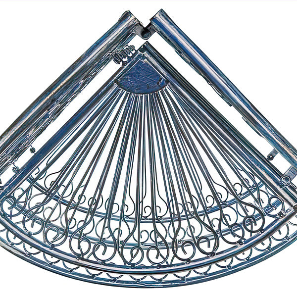 4 Tier Distressed Iron Corner Shelf, Choose Your Color