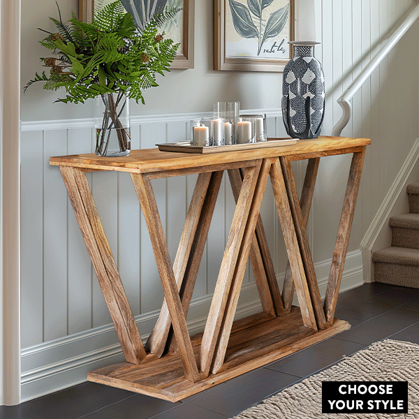 Triangle Leg Wooden Furniture, Choose Your Style