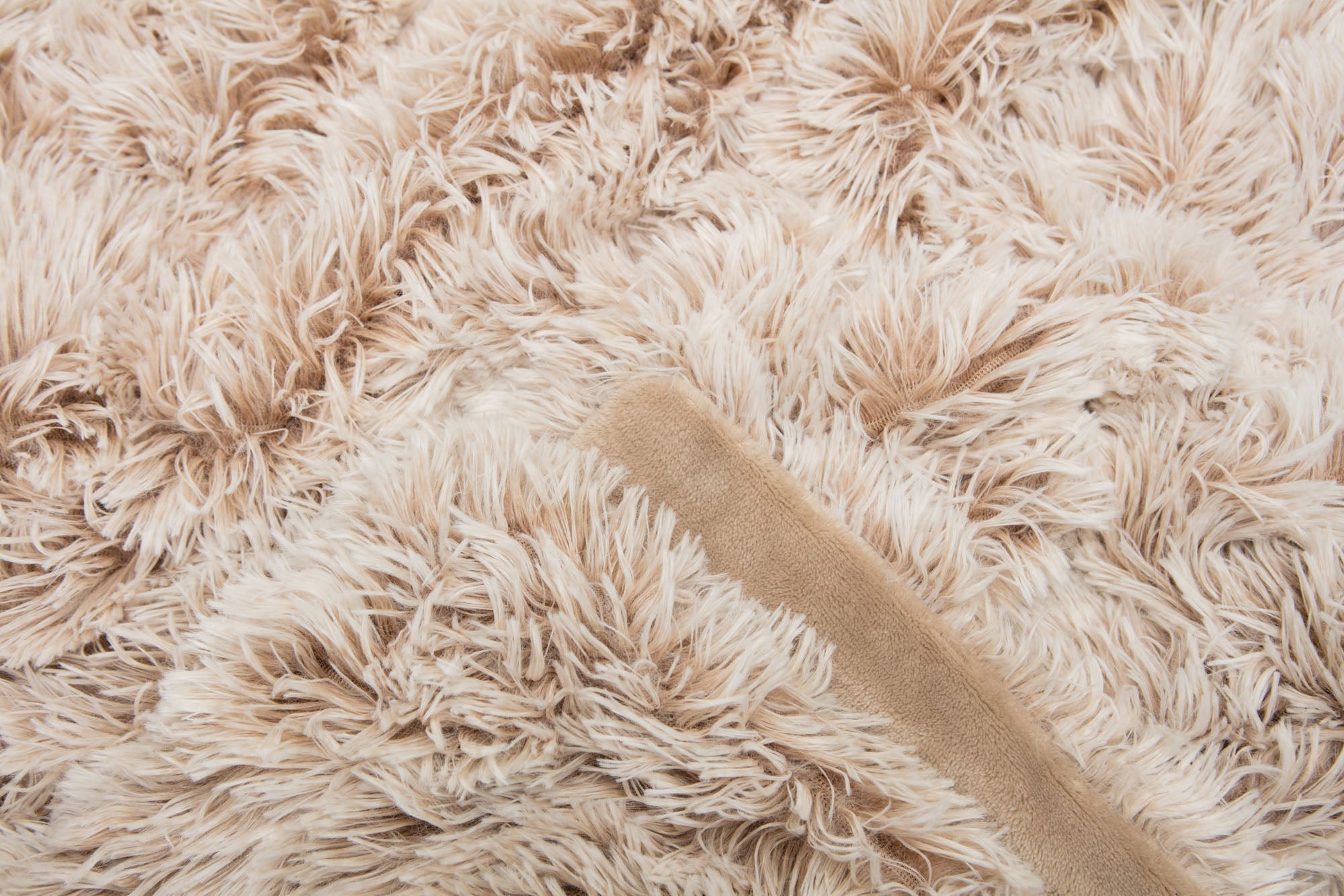 Longfur Ombre Faux Fur Throw Blanket-Tolkye
