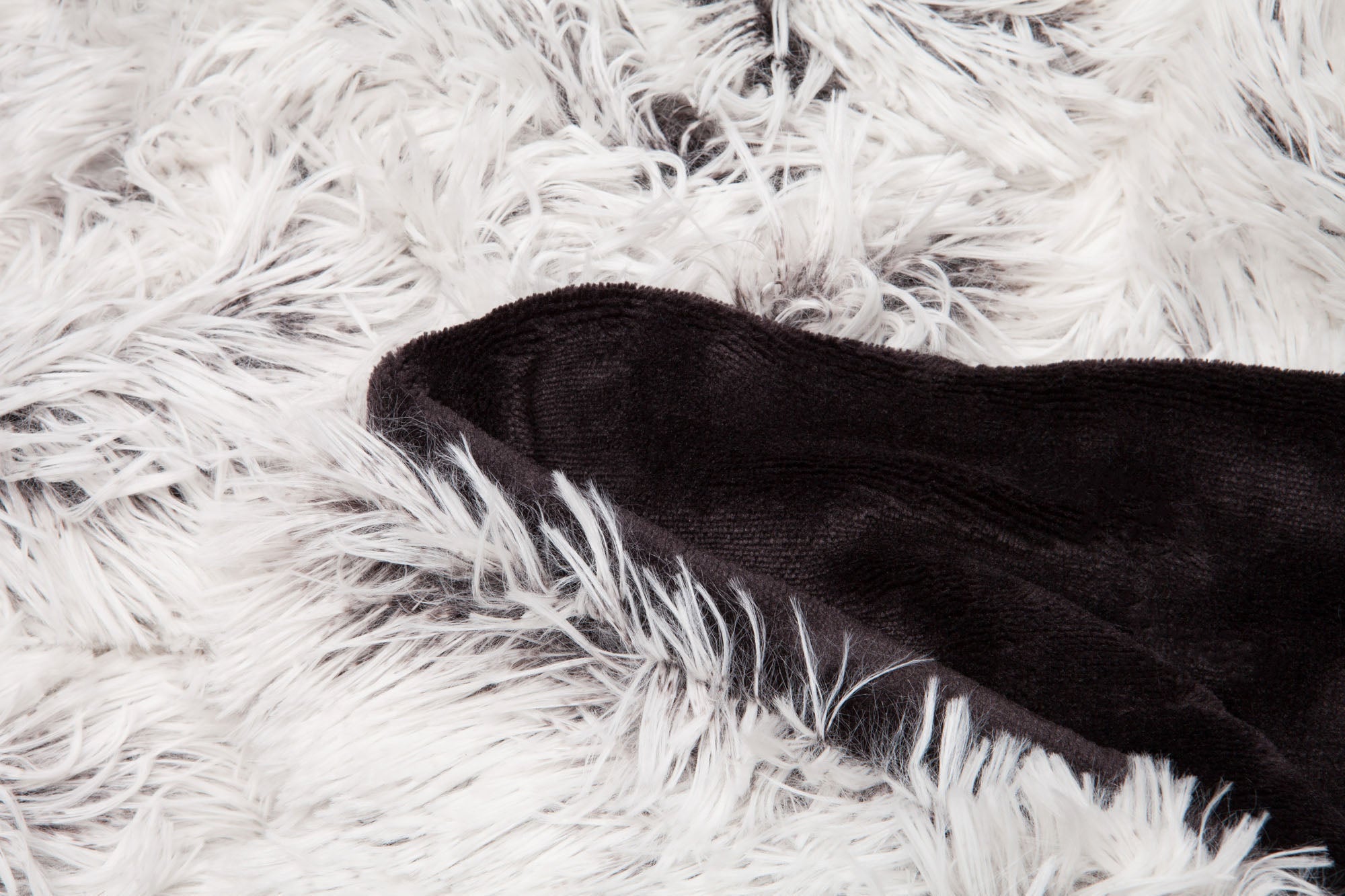 Longfur Ombre Faux Fur Throw Blanket-Tolkye