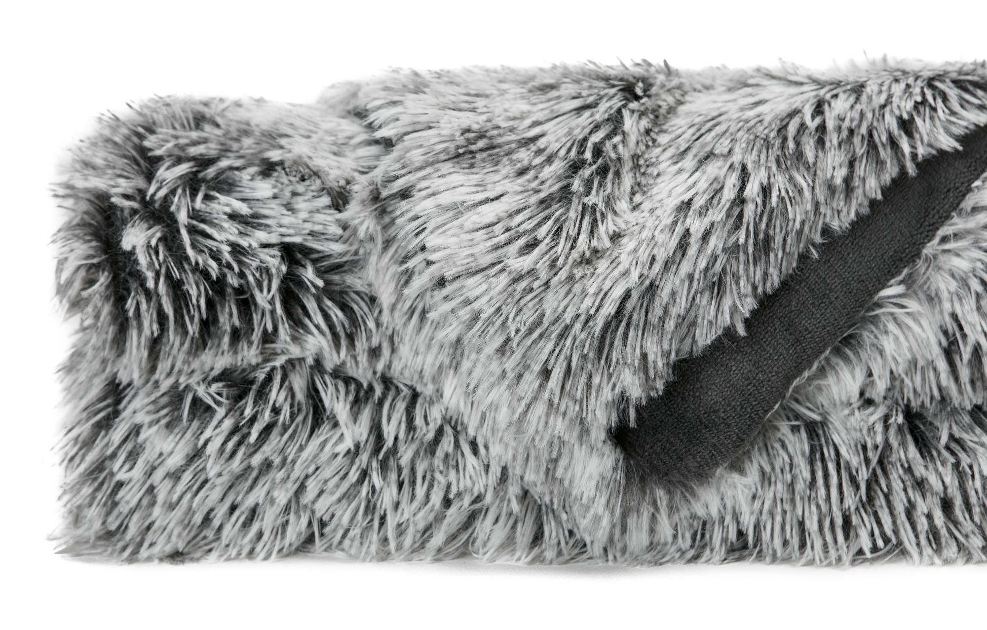 Longfur Ombre Faux Fur Throw Blanket-Tolkye