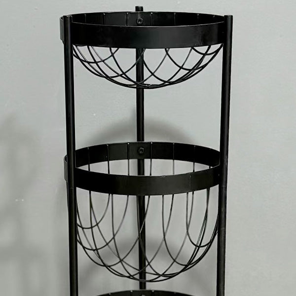 3 Tier Metal Semi-Sphere Basket Stand