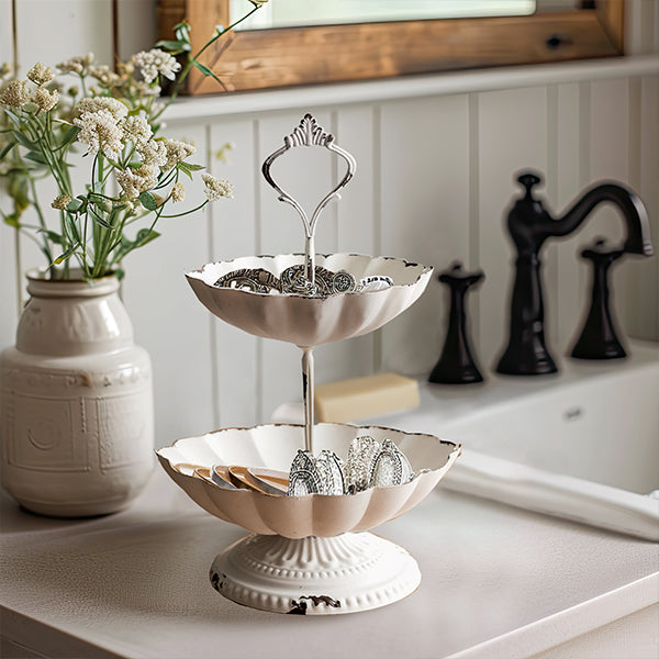 Chippy Victorian Two Tiered Jewelry Display