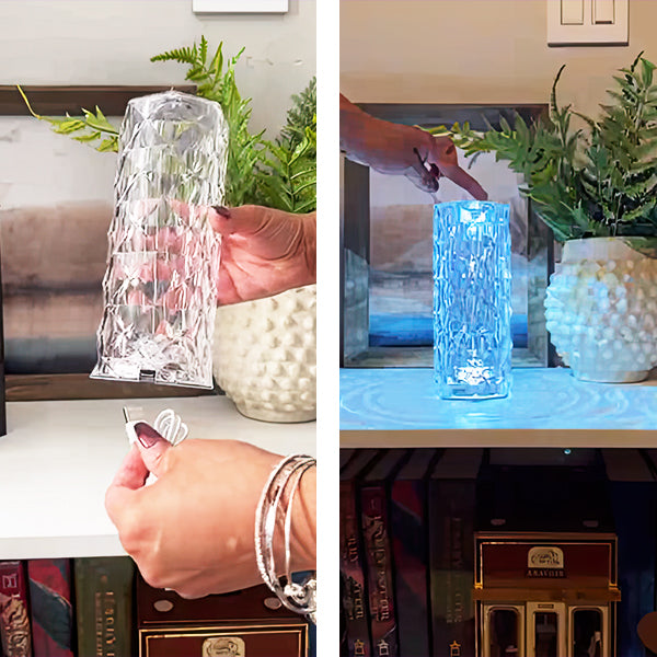 Premium Crystal Touch Lamp, Set of Two