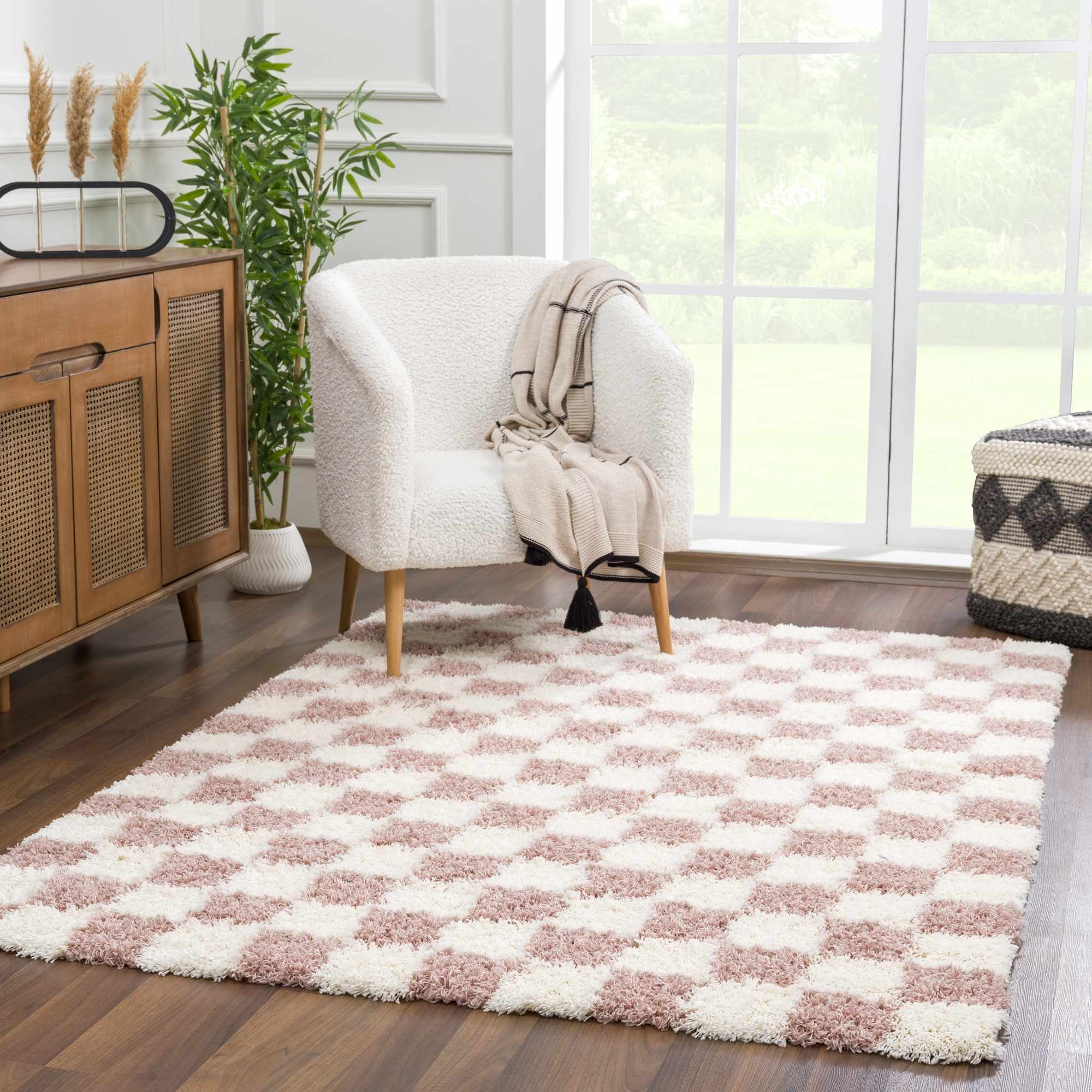 Parfait Checkered Area Rug