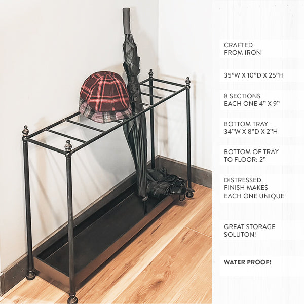 Large Antique Inspired Umbrella Stand