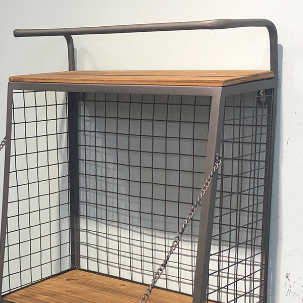 Wall Mounted Cubby with Fold Down Wall Shelf