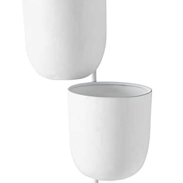 Matte White Wall Planters, Set of 3