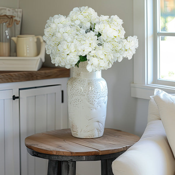 22 Inch Faux Hydrangea Bush