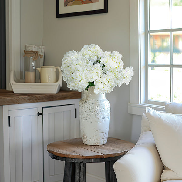 22 Inch Faux Hydrangea Bush