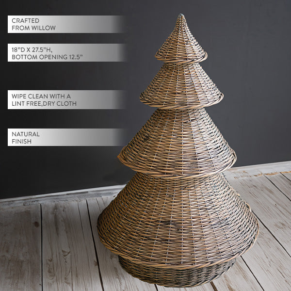27 Inch Willow Christmas Tree