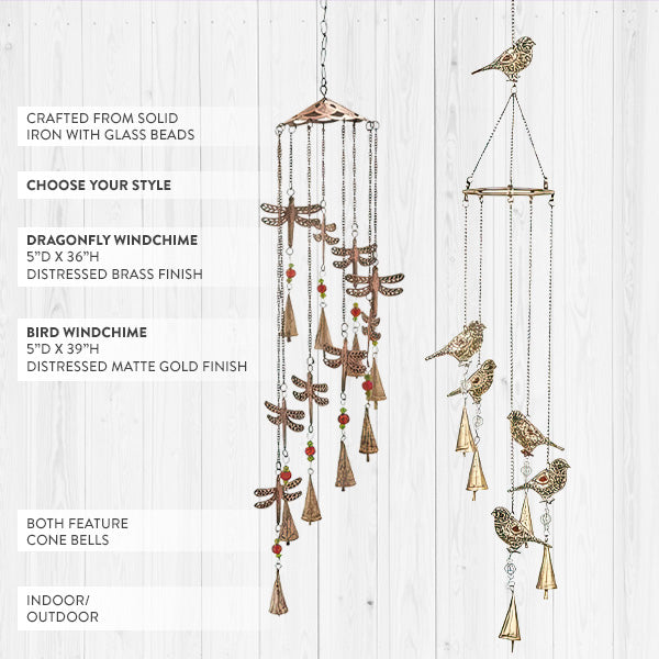 Boho Iron Wind Chime, Choose Your Style