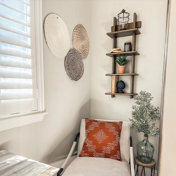 4 Tier Ladder Wall Shelf Unit