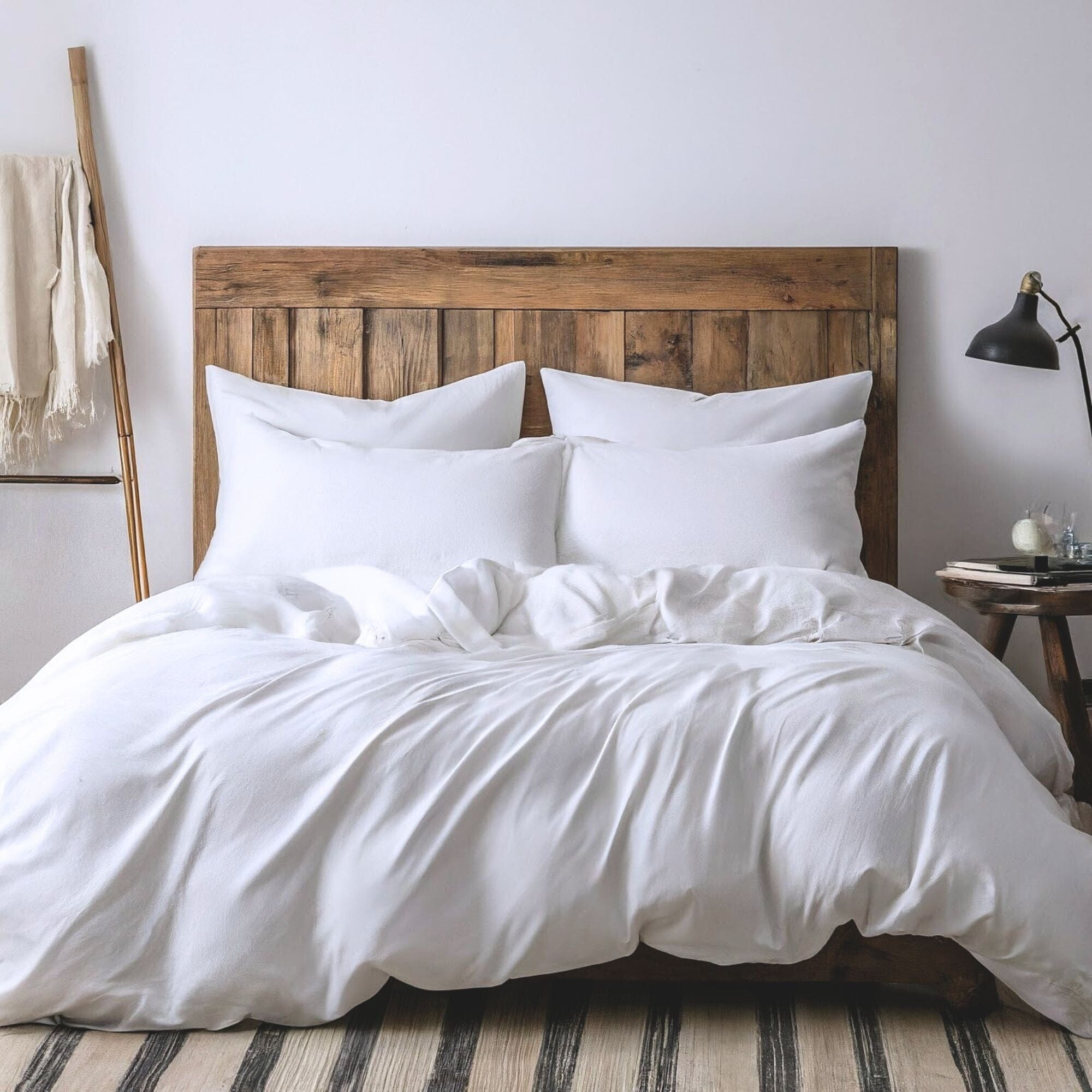 Easy Care Cloud White Duvet Cover Bedding Set