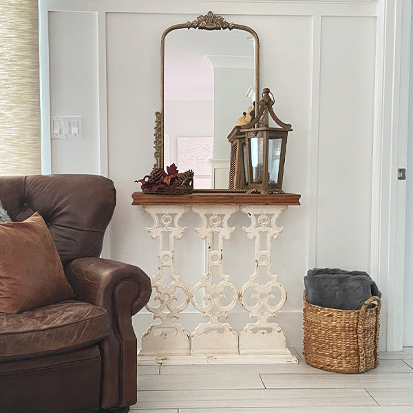 Intricate Scrollwork Console Table