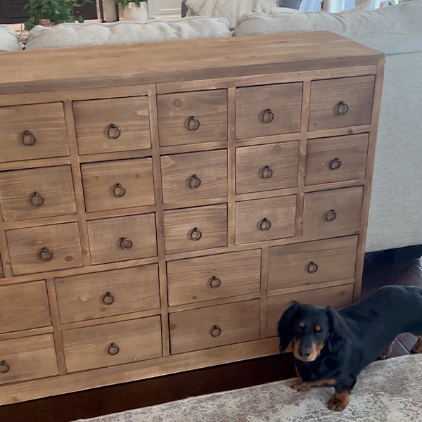 Victorian Workshop Wooden Chest of Drawers