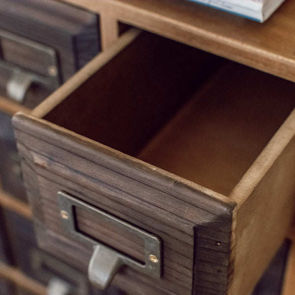 Vintage Inspired Apothecary Wooden Cabinet