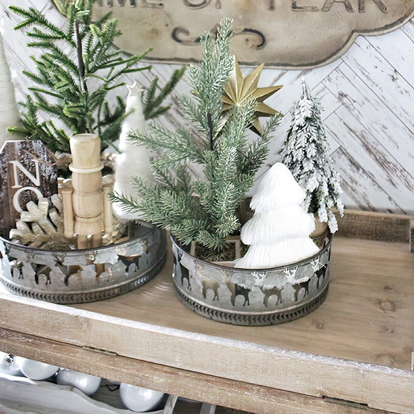 White Wooden Bakery Cart
