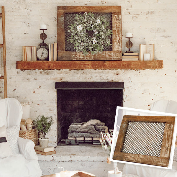 FOUND Antique Wooden Window with Screen