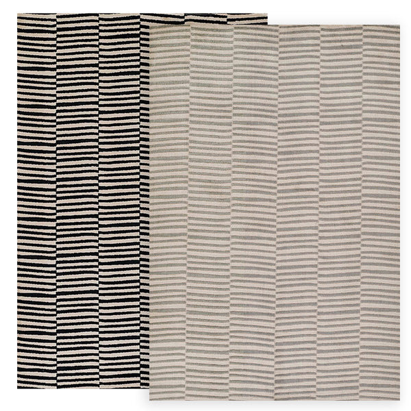 Striped Pattern Hand Tufted Area Rug, Pick Your Color/Size
