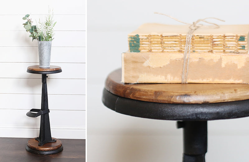 Round Industrial Bar Stool