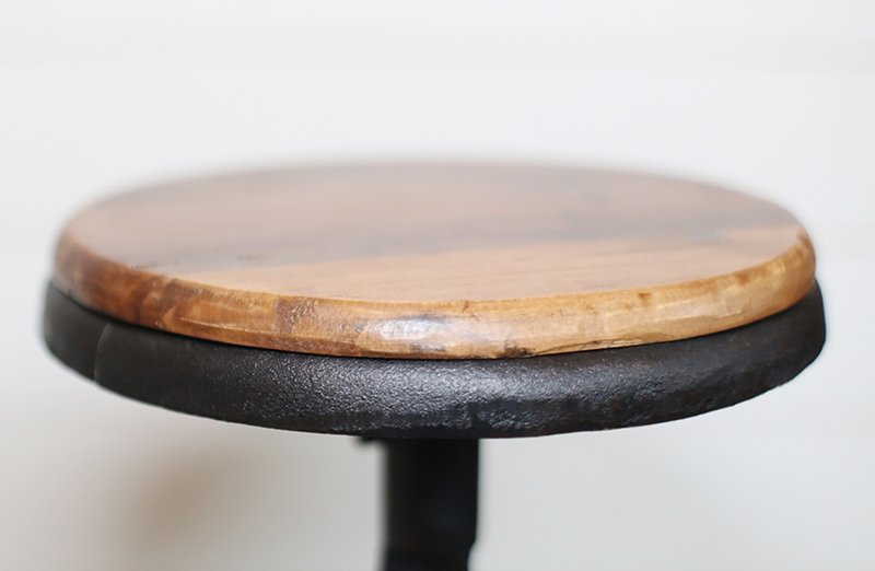 Round Industrial Bar Stool