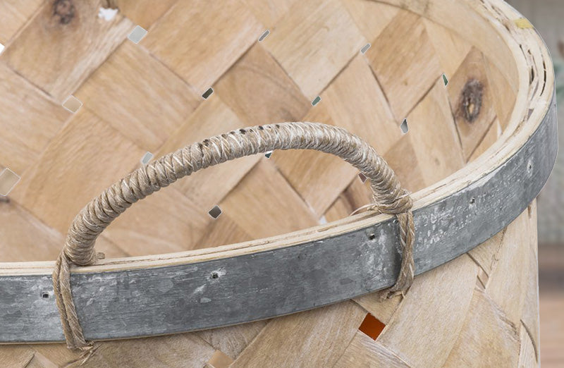 Woven Bamboo Baskets  Set of 2