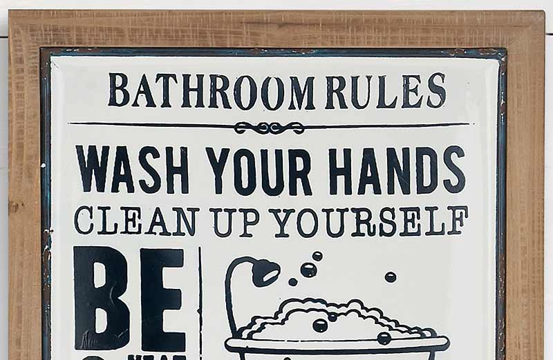 Enamelware Inspired Typography Sign, Pick your Style