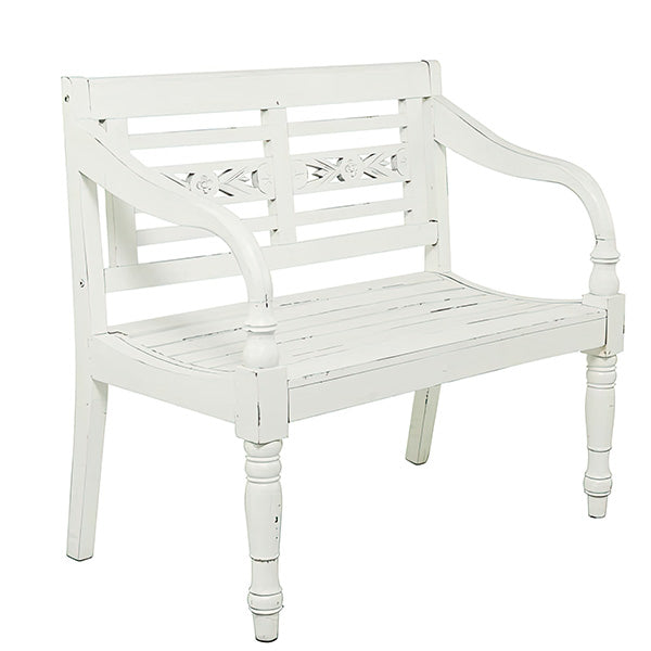 White Wooden Bench