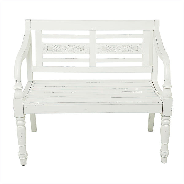 White Wooden Bench