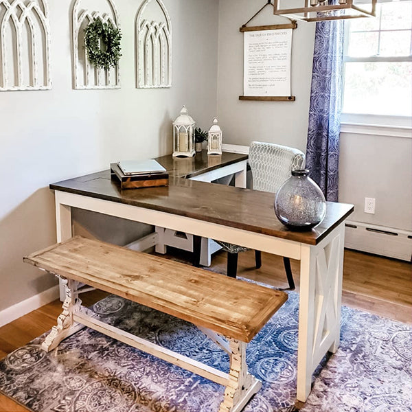 Corbel Inspired Wood Bench