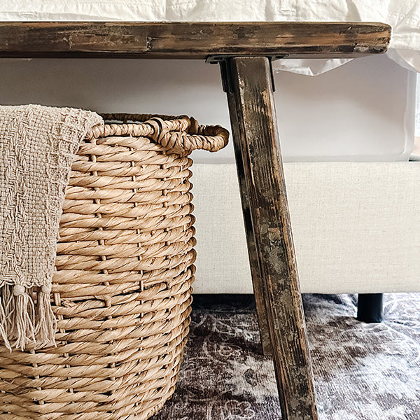 Vintage Inspired Wooden Bench Potting Riser