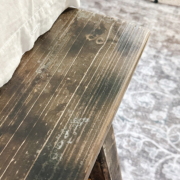 Vintage Inspired Wooden Bench Potting Riser