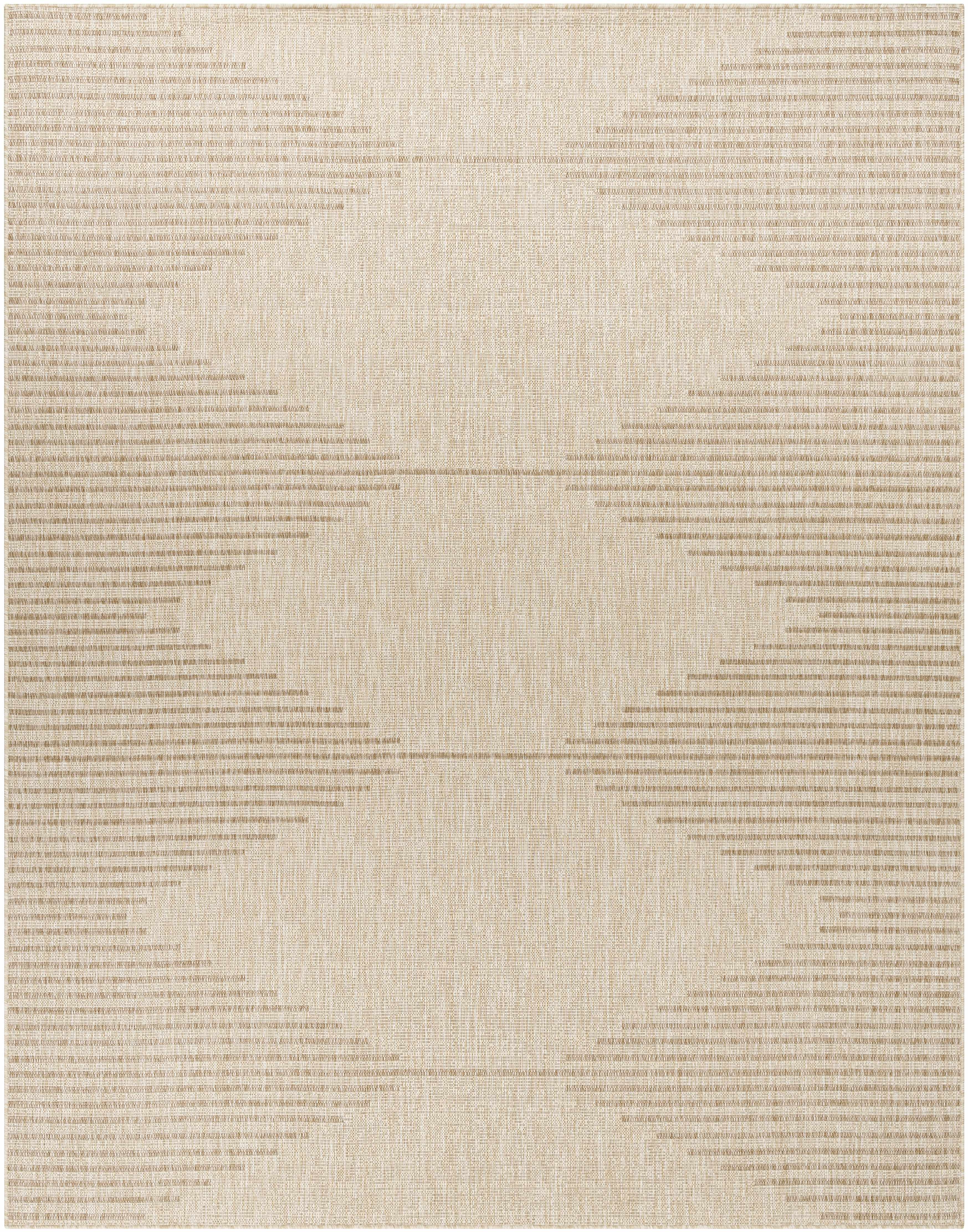 Beige Pattern Outdoor Rug