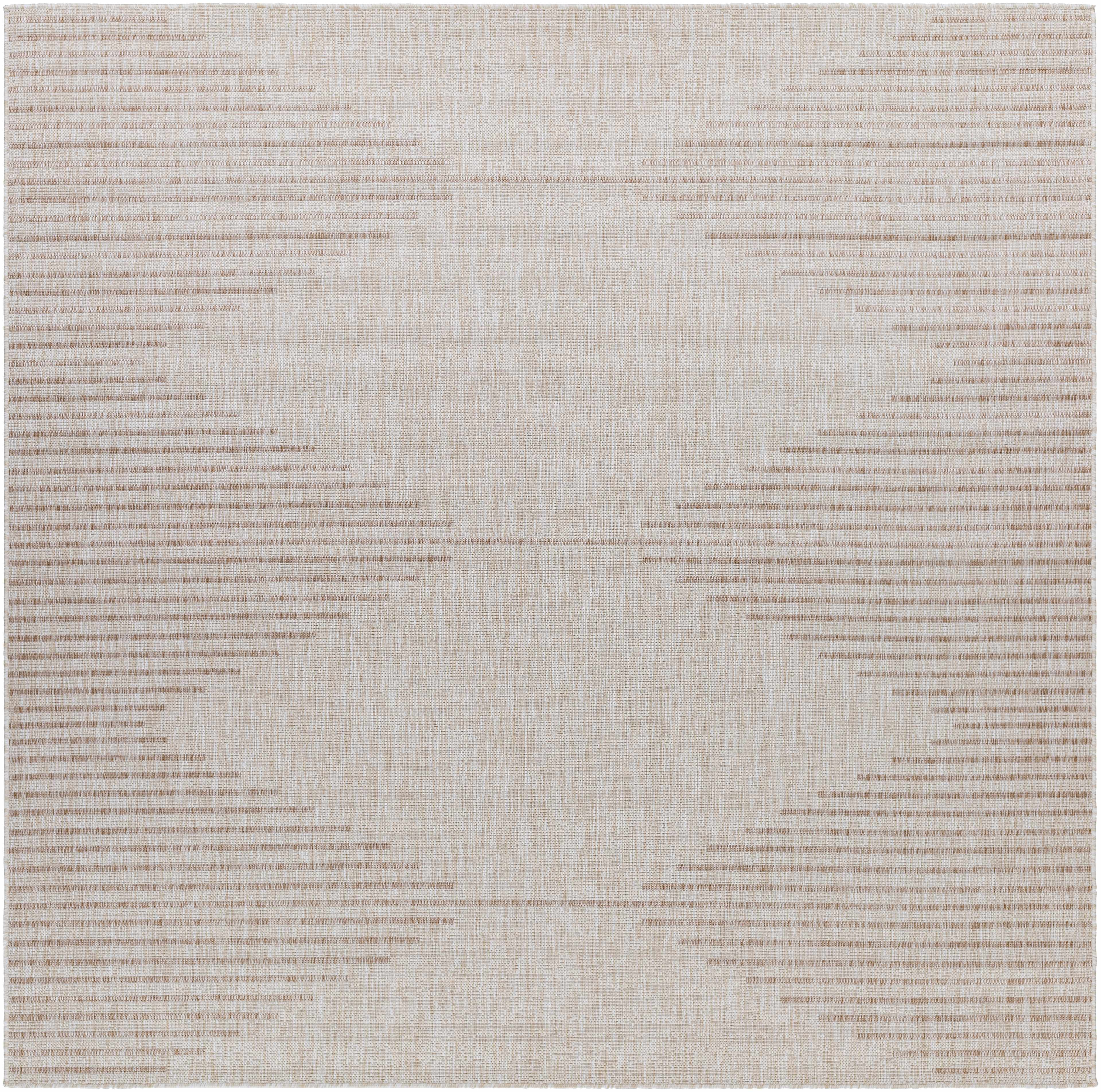 Beige Pattern Outdoor Rug