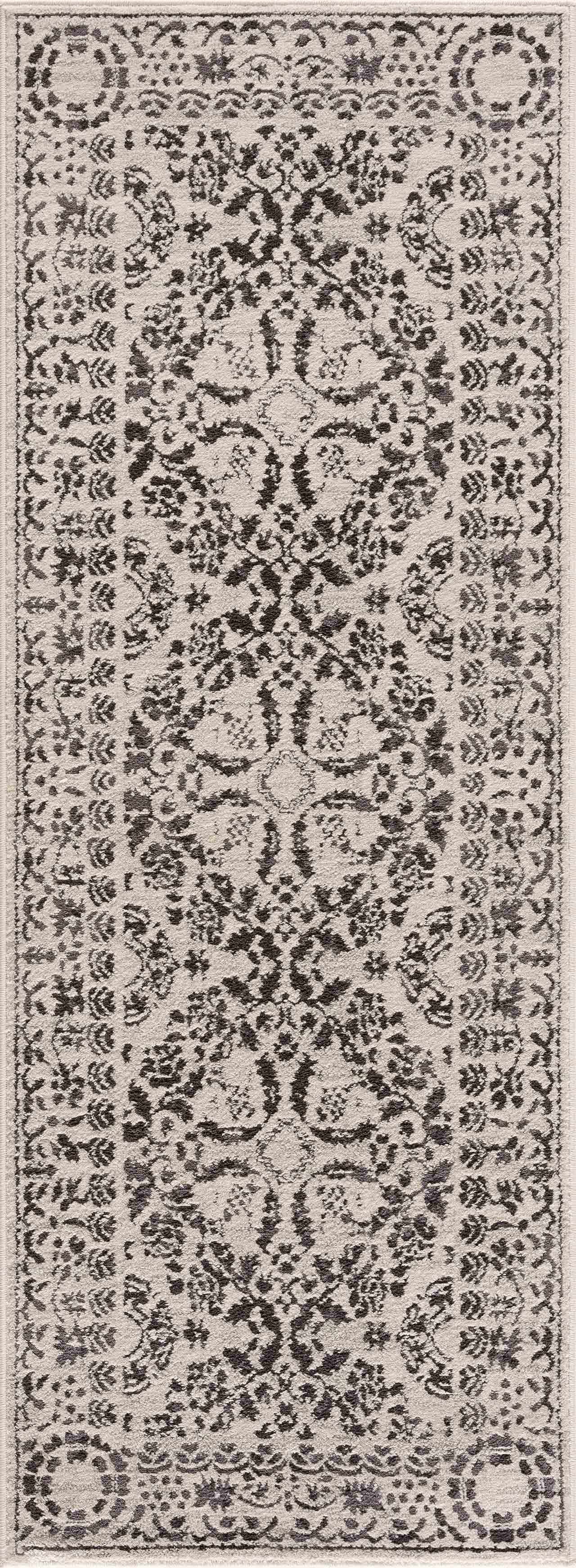Charcoal Medallion Area Rug