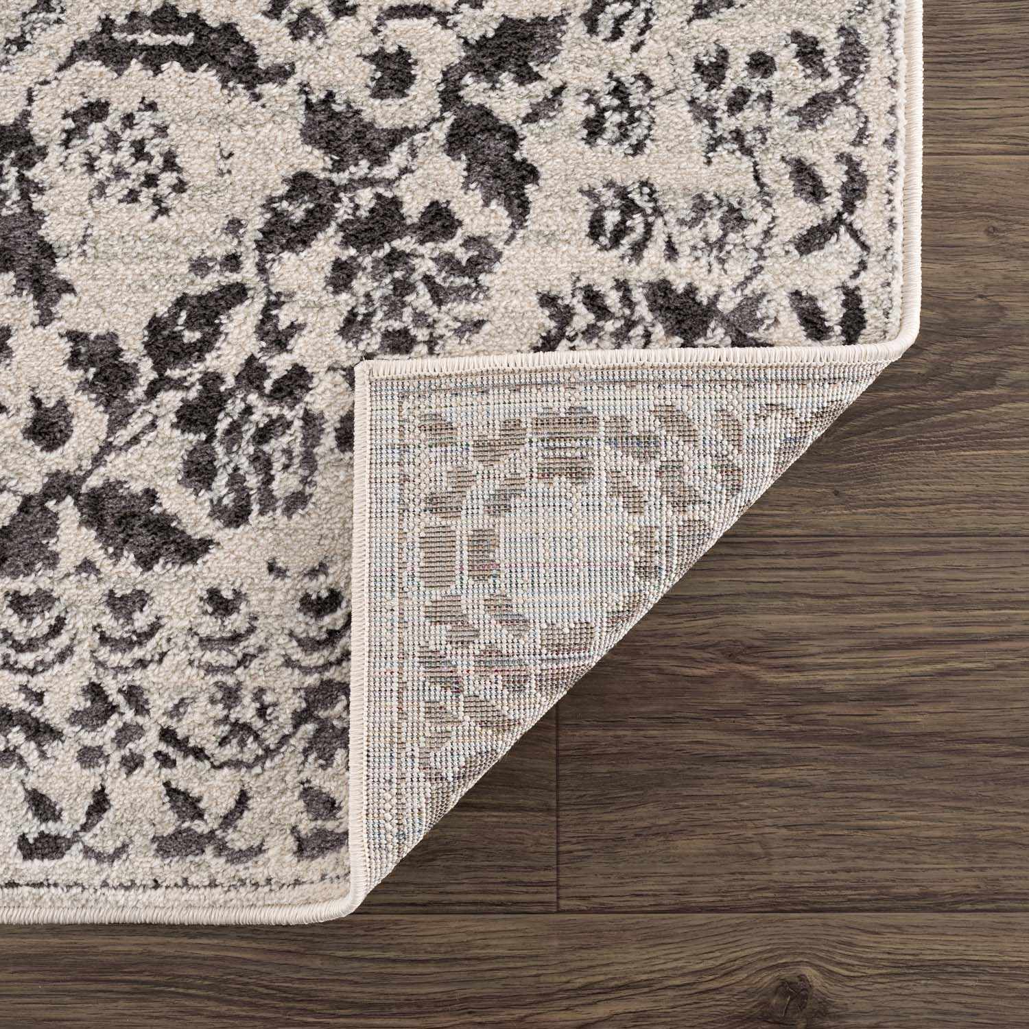 Charcoal Medallion Area Rug