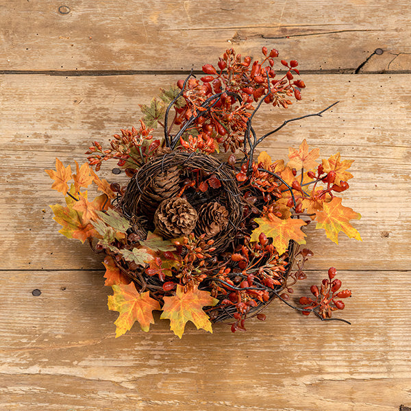 Maple Leaves and Berries Birdnest