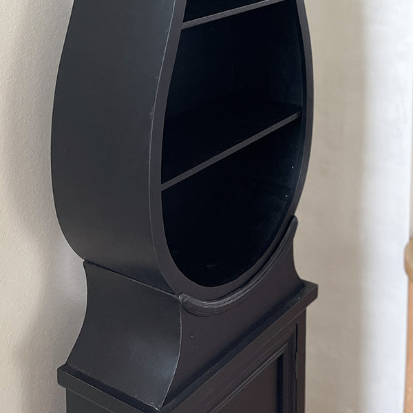 Huge 74 Inch Black Mora Clock with Shelves