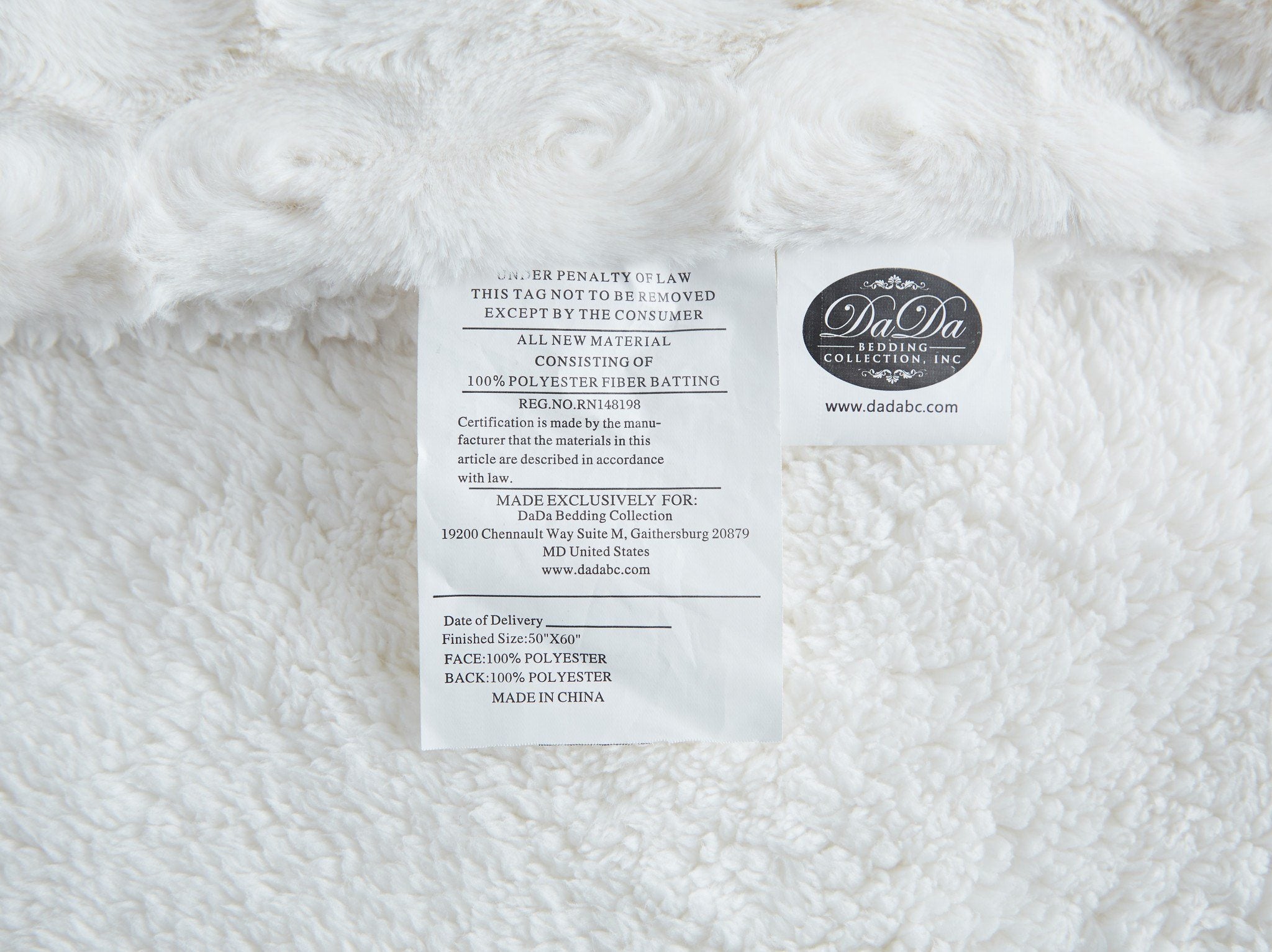Luxury White Roses Fluffy Soft Sherpa Backside Faux Fur Throw Blanket