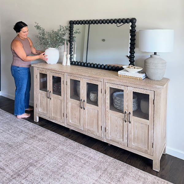6 Door Wooden Siena Buffet