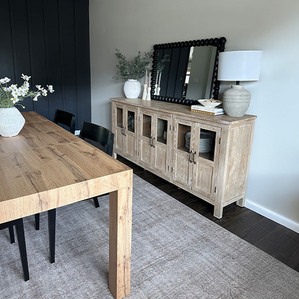 6 Door Wooden Siena Buffet