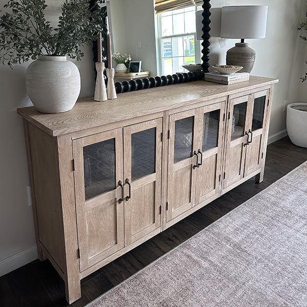 6 Door Wooden Siena Buffet