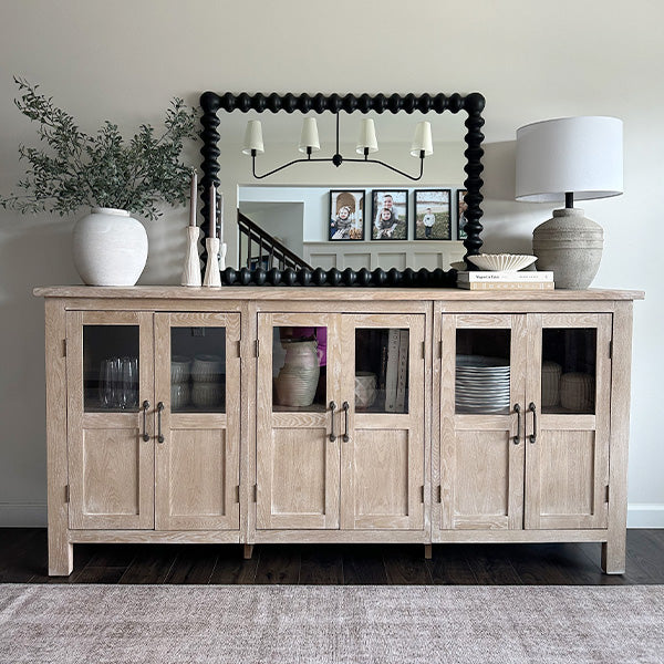 6 Door Wooden Siena Buffet